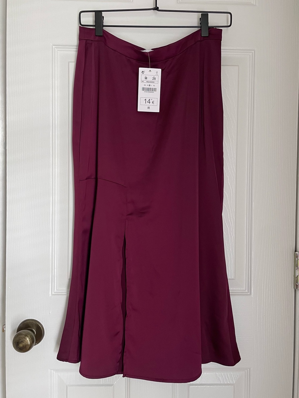 Lefties Satin Midi Skirt